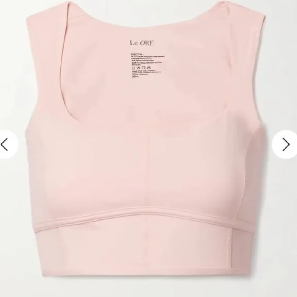 Le Ore Pink Bustier Sports Bra - Size XS
